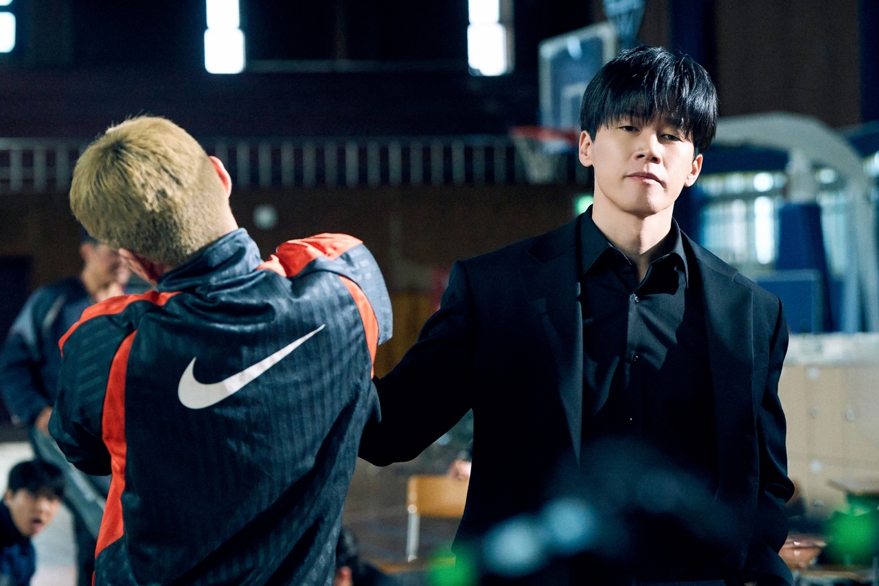 "Teach You a Lesson," starring Kim Moo-yul (right) (Netflix)