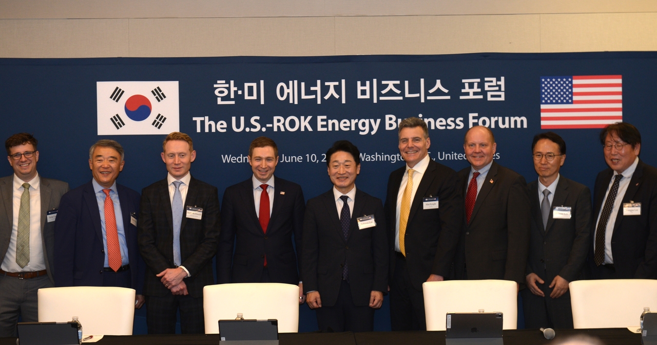 Second Vice Climate Minister Lee Ho-hyeon (C) attends the US-ROK Energy Business Forum held in Washington on Wednesday. (Ministry of Climate, Energy and Environment)