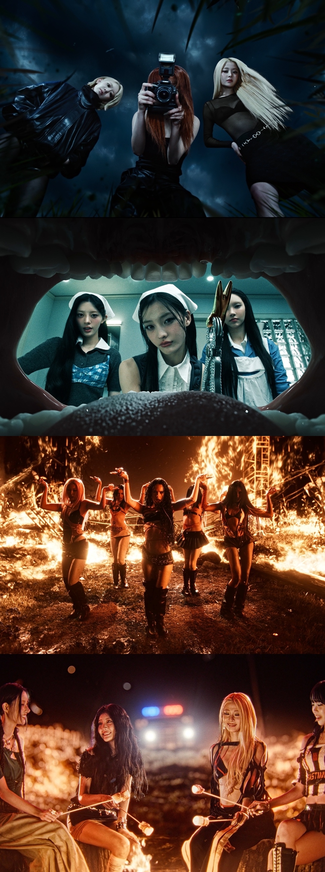 르세라핌·아일릿·캣츠아이/사진 출처=‘ICONIC BY MISTAKE’ MV 갈무리