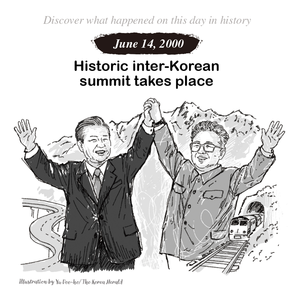 June 14, 2000: Historic inter-Korean summit takes place