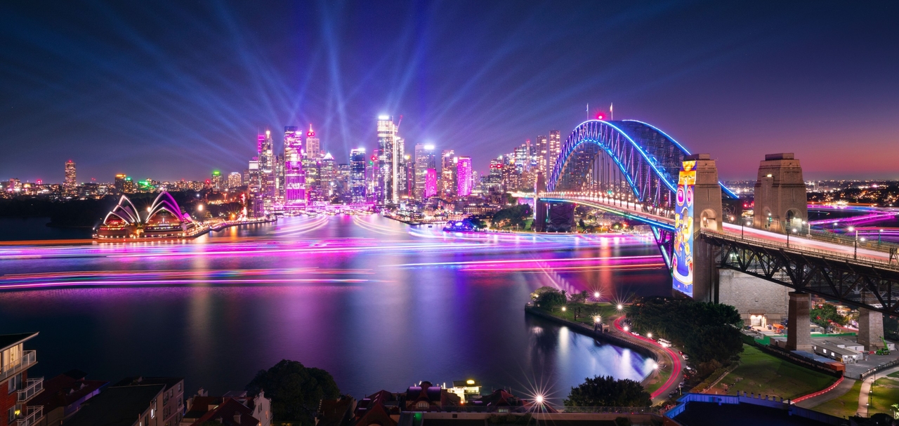 A city connected through light