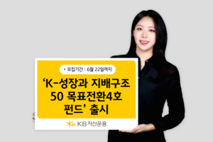 KB자산운용, ‘K-성장과 지배구조50 목표전환4호 펀드’ 출시