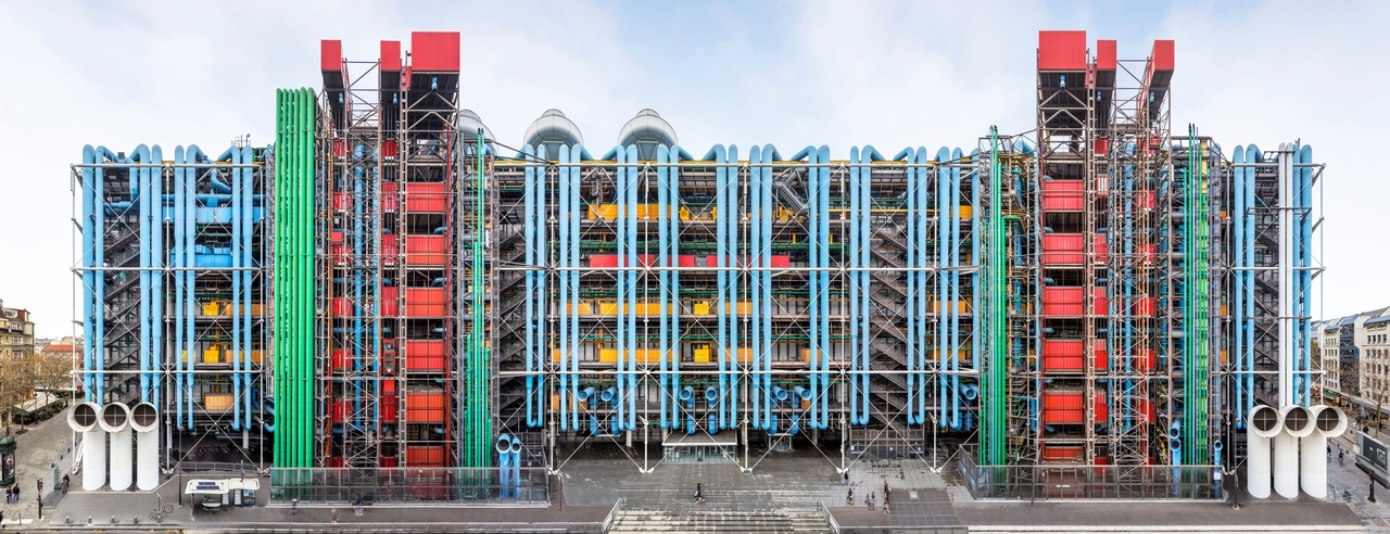The Centre Pompidou in Paris, designed by architects Renzo Piano and Richard Rogers, is seen in 2024. (Sergio Grazia/Centre Pompidou)