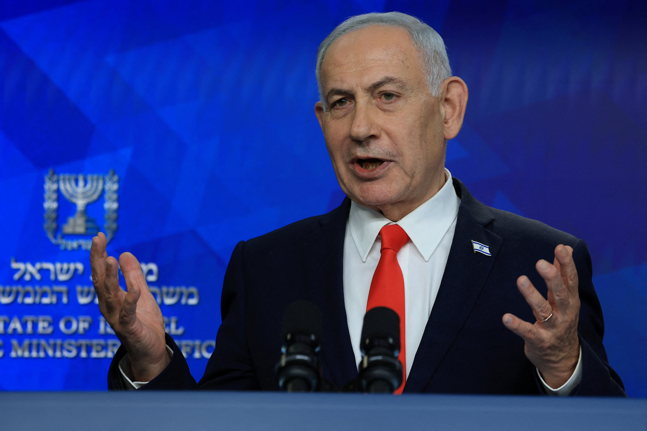 Israeli Prime Minister Benjamin Netanyahu holds a news conference, following a US-Iran deal, in Jerusalem, on June 15, 2026. (Reuters-Yonhap)
