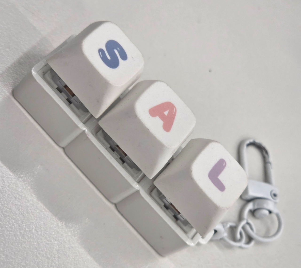 A keycap keychain (Song Seung-hyun/The Korea Herald)