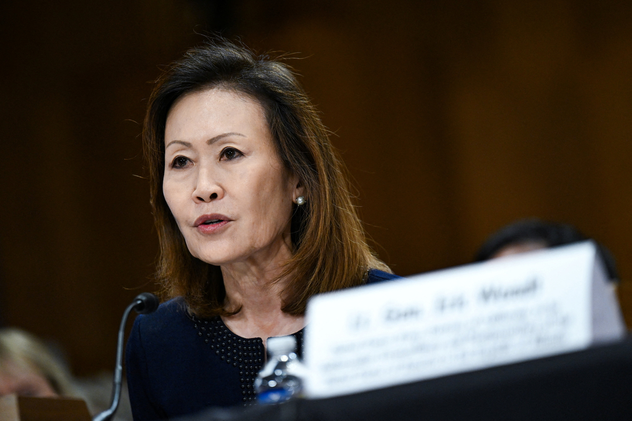 Michelle Steel testifies during a Senate Foreign Relations Committee confirmation hearing on her nomination to be US ambassador to South Korea on Capitol Hill in Washington, D.C., on May 20, 2026. (Reuters-Yonhap)