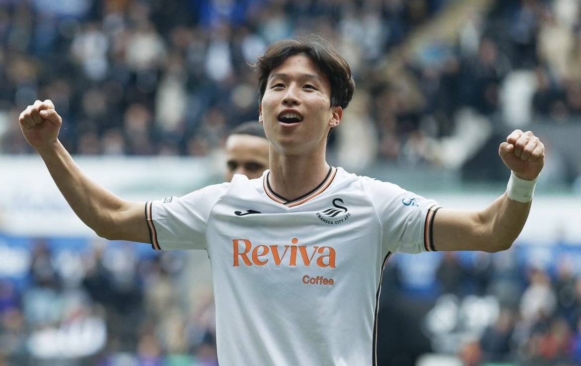 Eom Ji-sung of Swansea City (Instagram @js_eom7)