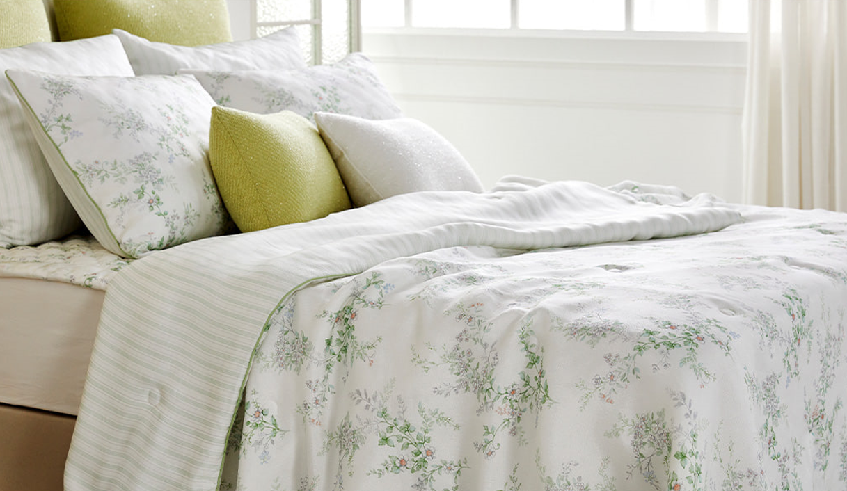 Summer bedding set made of 'ingyeon,' rayon fabric made from wood pulp (evezary)