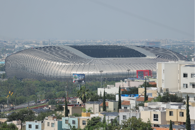 Estadio BBVA in Monterrey, Mexico, where South Korea and South Africa will play their final Group A match.  (Yonhap)