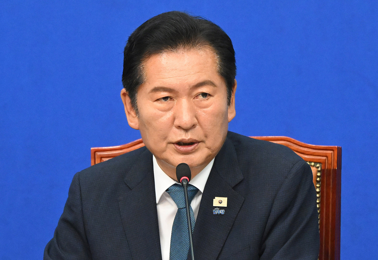 Democratic Party of Korea Chair Jung Chung-rae (Lee Sang-sub/The Korea Herald)