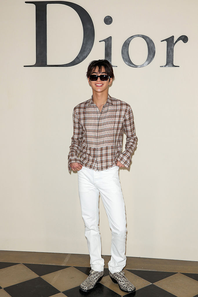 Cortis member Keonho attends the Dior Homme Menswear Spring/Summer 2027 show as part of Paris Fashion Week in Paris, France, on June 24, 2026. (Getty Images)