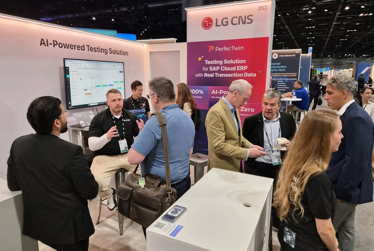 LG CNS's booth at SAP Sapphire 2026 in Orlando, Florida (LG CNS)