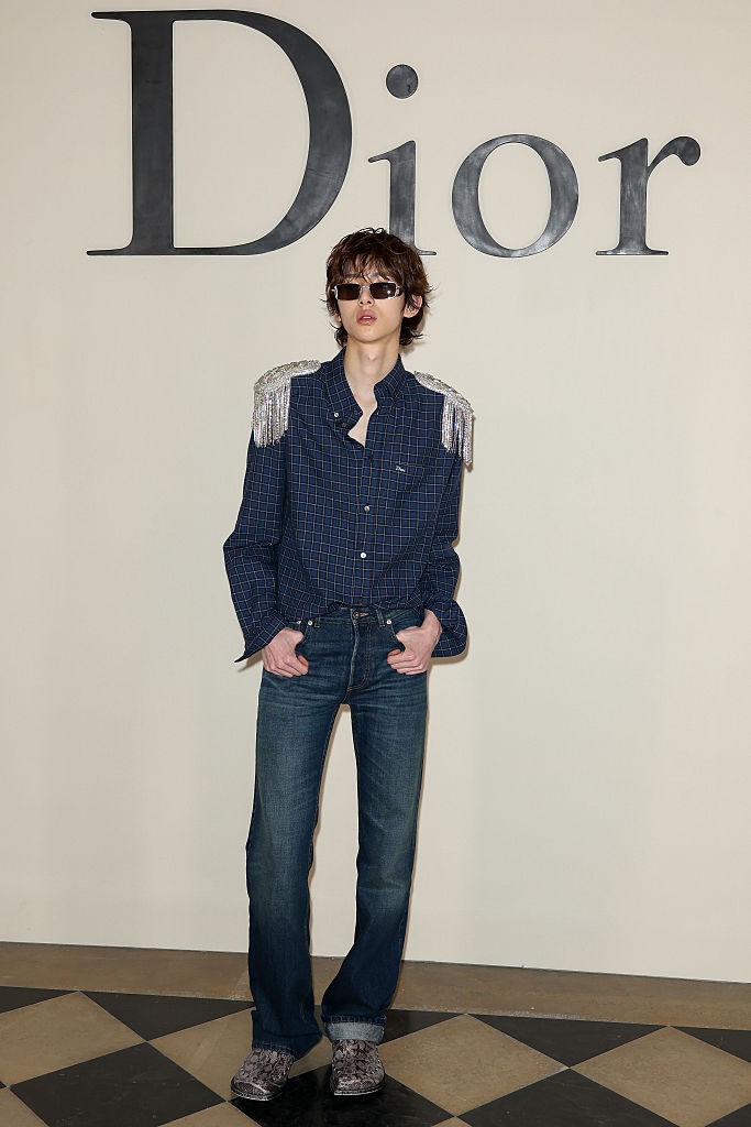 Cortis member Juhoon attends the Dior Homme Menswear Spring/Summer 2027 show as part of Paris Fashion Week in Paris, France, on June 24, 2026. (Getty Images)