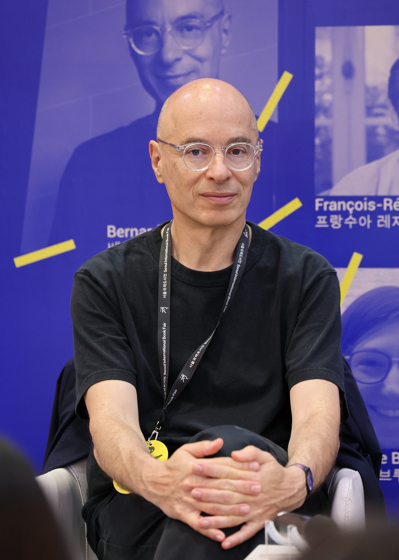 French novelist Bernard Werber attends a press conference at the French Pavilion at the Seoul International Book Fair on Thursday at Coex in Seoul. (Yonhap)