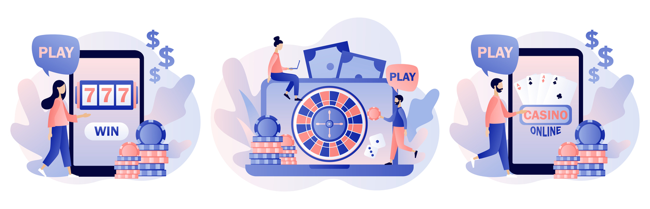 An illustration depicts online gambling. (123rf)