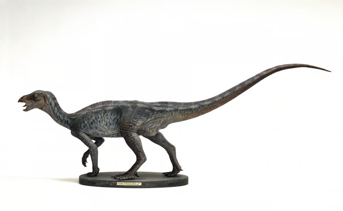 A restored model of the Koreasnosaurus boseongensis (Korea Heritage Service)