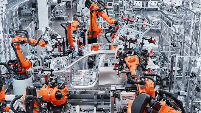 NIO electric vehicle bodies are assembled by German-based KUKA robotic arms. (NIO)