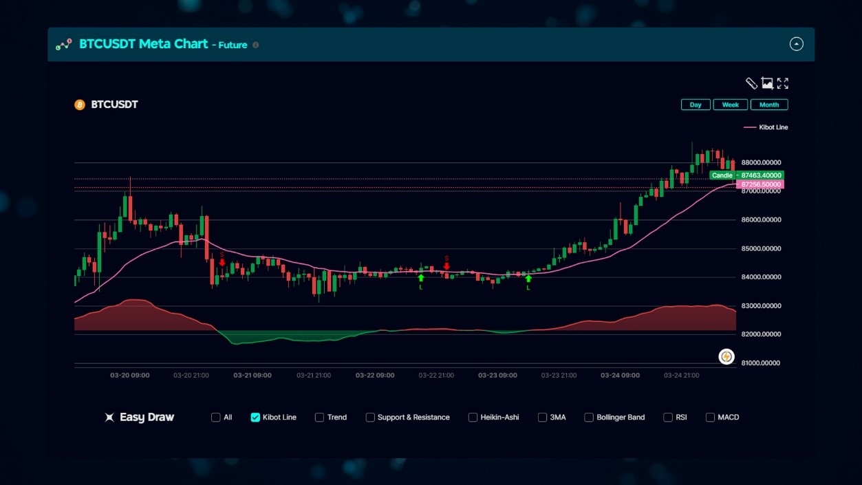 RisingX's Meta Chart, a tool for analyzing market timing (YouthMeta)
