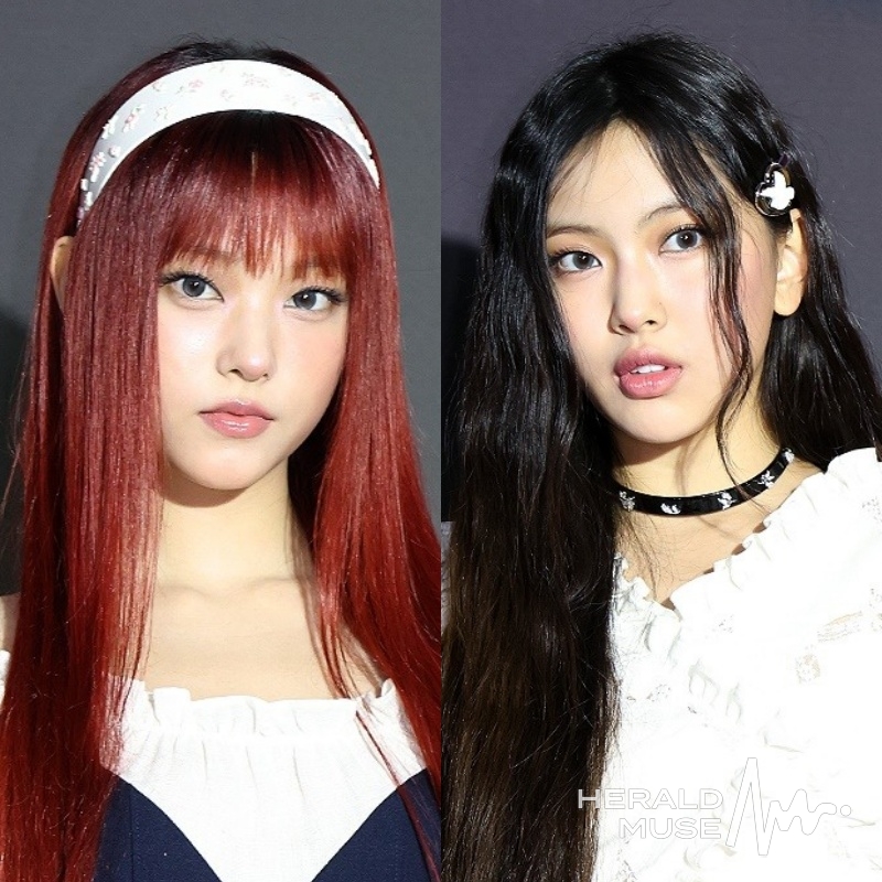 뉴진스 해린, 혜인/사진=헤럴드뮤즈 DB