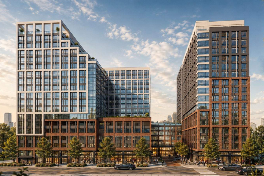 A rendering of the planned residential development in Palisades Park, New Jersey (Daewoo E&C)