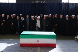 Three sons of Iran's slain leader Khamenei appear at funeral, not his successor