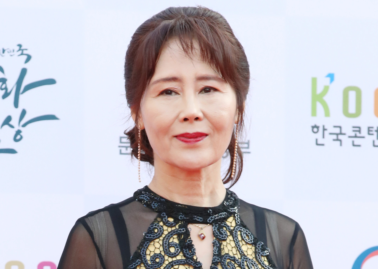 A photo of the late voice actor Kang Hee-sun when she attended the Korea Popular Culture and Arts Awards on Oct. 24, 2018 (Yonhap)