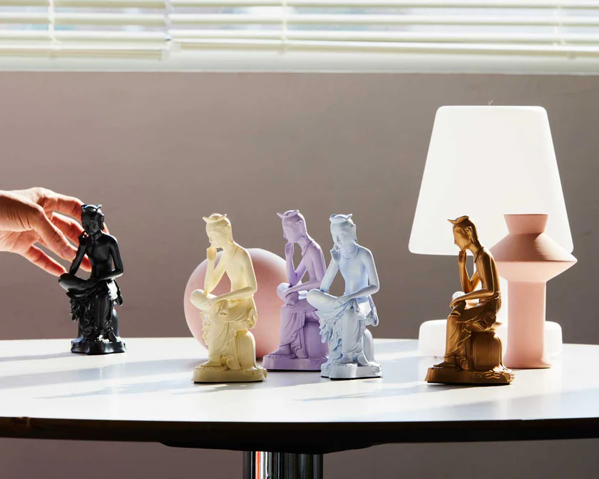 Pensive Bodhisattva miniature statues from the National Museum merchandise store (National Museum Goods MU:DS)