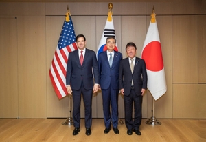 Seoul, Washington, Tokyo to hold first trilateral foreign ministers' talks of year at NATO summit