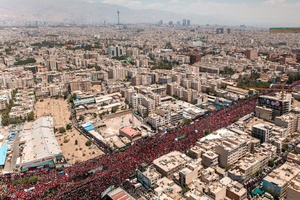 Mourners throng funeral procession in Tehran for Iran's Supreme Leader Ayatollah Ali Khamenei