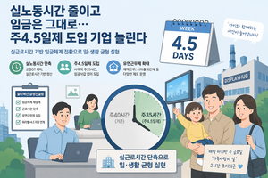 임금 안 깎고 주 4.5일제…노사발전재단, 성공사례 확산 나서