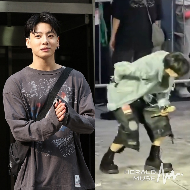 방탄소년단 정국/사진=헤럴드뮤즈 DB, 온라인 커뮤니티 SNS 영상 갈무리