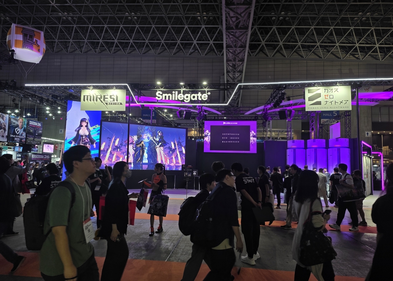 Smilegate's dedicated booth at Tokyo Game Show 2025 [provided by Smilegate]
