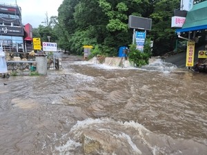 Overnight downpours batter central S. Korea, at least 1 missing
