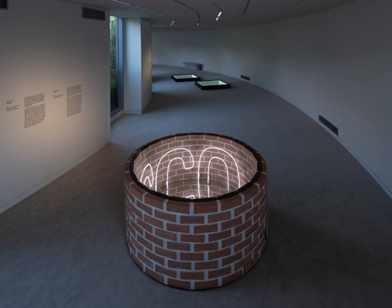 "Ecco (Brick)" in the front and "Untitled (Twin Towers)" by Ivan Navarro at MMCA Gwacheon (MMCA)