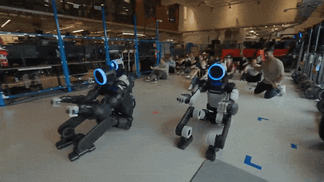 Boston Dynamics' humanoid robot Atlas performs the Viking Row, a cheering routine inspired by the World Cup craze. Atlas fluidly executes the consecutive rowing motions, showcasing Hyundai Motor Group's robotics capabilities. [YouTube screenshot]