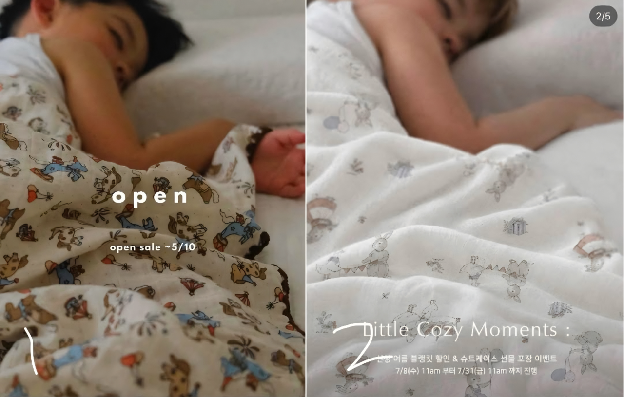 A screenshot of images posted by Boni Moire accusing Susu & Cra in a Threads post of using a photograph of a sleeping young boy without permission and modifying it with AI. (Threads)