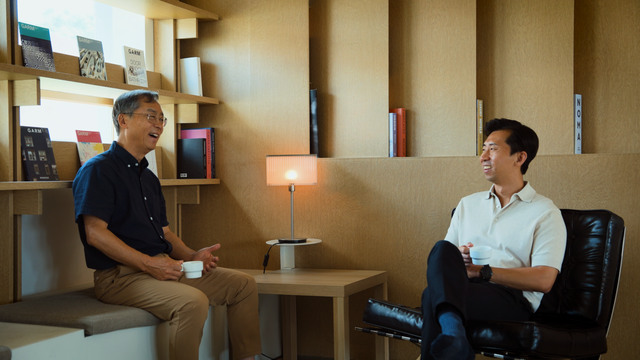 InnoCaption's Founder and Chairman Joseph Lee (left) and his son and the firm's CEO Paul Haesung Lee (InnoCaption)