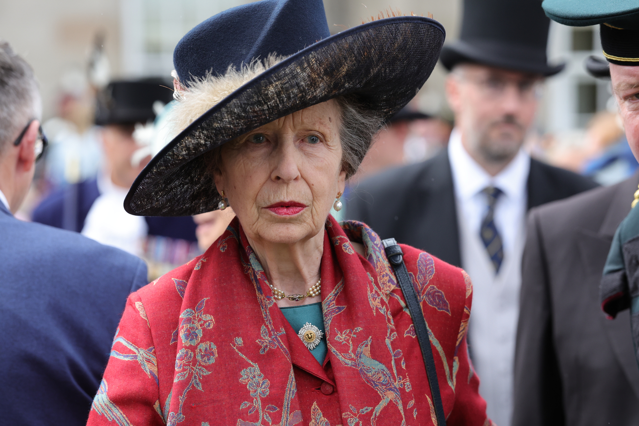 Princess Anne, Princess Royal, during a Garden Party in the gardens of the Palace of Holyroodhouse on June 30 in Edinburgh, Scotland.  (Getty Images)