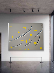 Hangeul swims with saury in Choi Asuk's LA exhibition