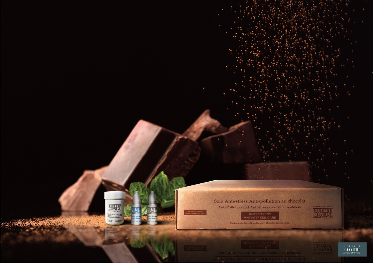 French spa brand Bernard Cassiere products used for the Chocolate Whole Body course at Retreat Signiel Spa (Lotte Hotels & Resorts)