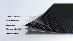 Samsung unveils titanium display for next Galaxy foldables