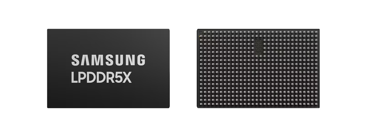 Samsung’s LPDDR5X DRAM for vehicles, a memory chip used in advanced driver-assistance and in-car computing systems (Samsung Electronics)