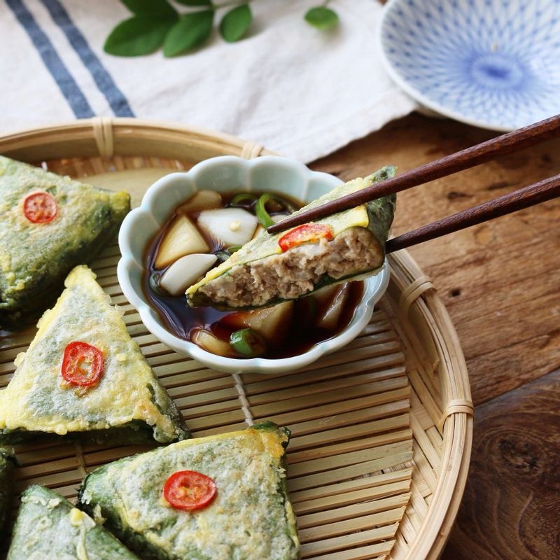 Perilla leaf tuna jeon [Provided by Woori's Table]