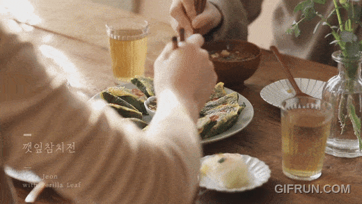 Perilla leaf tuna jeon [Provided by Woori's Table]