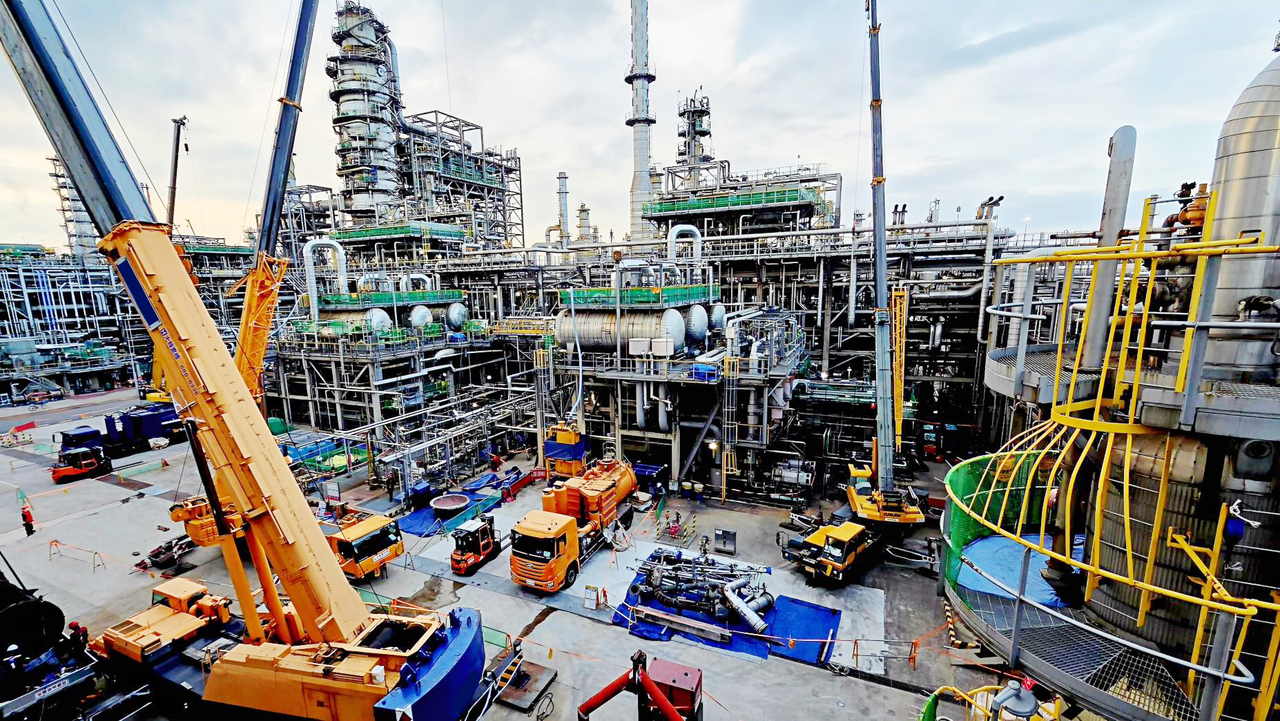 A turnaround being held at GS Caltex's Yeosu refinery (GX Caltex)