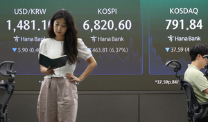 Seoul shares fall again, dropping over 6% on tech losses amid Middle East tensions