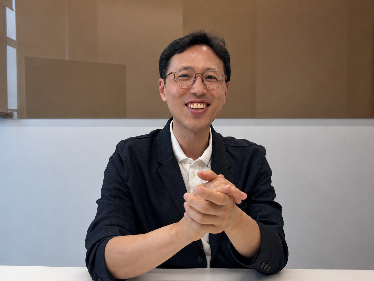 김동규 대한수면학회 홍보이사가 헤럴드경제와 인터뷰 하고 있다. [홍석희 기자]