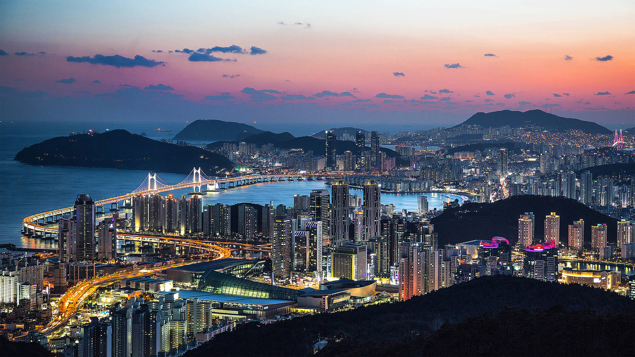 A panoramic view of Busan (Busan Metropolitan City)