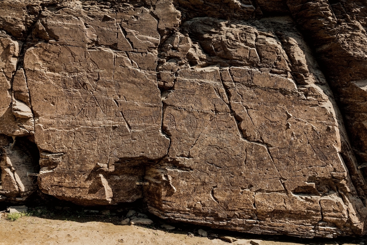 Petroglyphs along Ulsan's Bangucheon Stream, a National Treasure and UNESCO World Heritage Site (Korea Heritage Service)