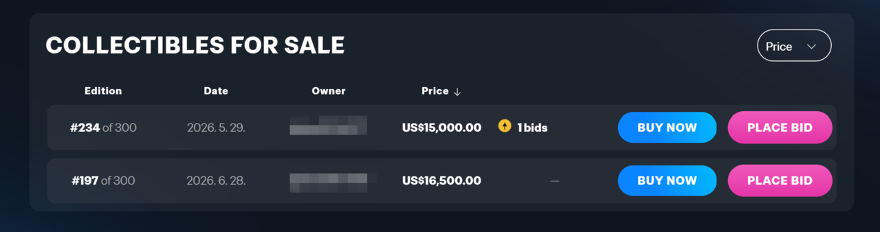 RTTs remaining on the FIFA Collect marketplace on Friday, three days before the final. RTTs can be converted into actual tickets up to three days before the match. FIFA Collect screenshot.